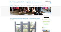 Desktop Screenshot of dontcrampourstyle.com